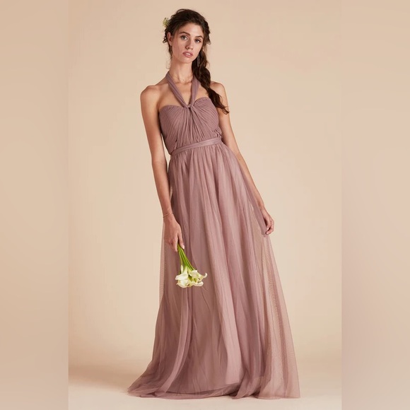 Birdy Grey Dresses & Skirts - Birdy Grey CHRISTINA CONVERTIBLE DRESS TULLE SANDY MAUVE NEW NWT MEDIUM WEDDING
